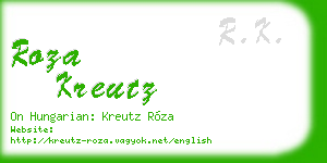 roza kreutz business card